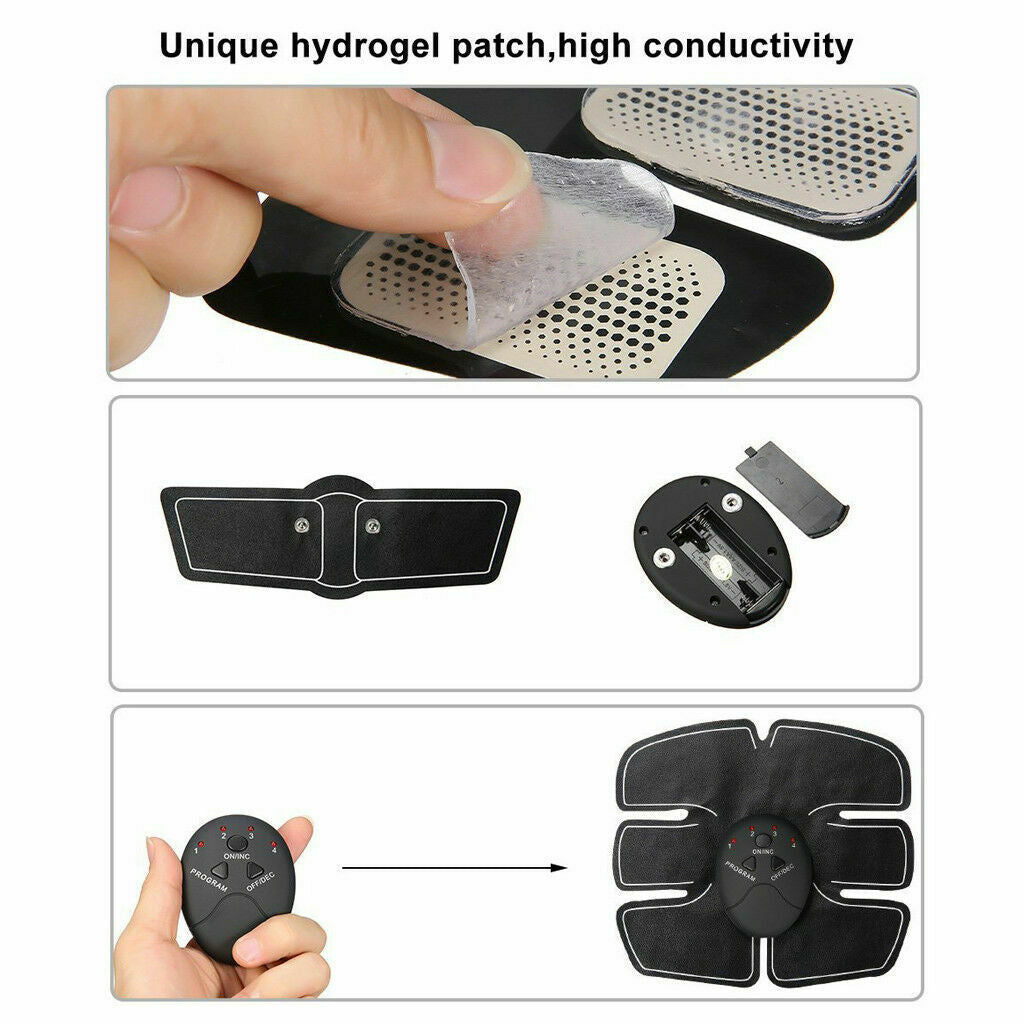 Elettrostimolatore Addominali – Tonificatore Muscolare Elettrico per Addome, Braccia e Glutei